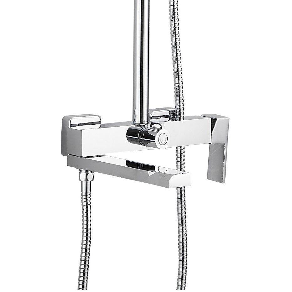 Душевая система с изливом  BELZ B24613, хром