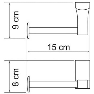 Держатель туалетной бумаги WasserKRAFT Leine K-5096WHITE