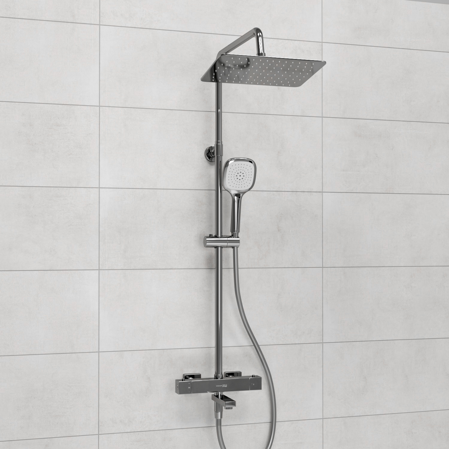 Душевая система WasserKRAFT A199.069.065.087.CH Thermo