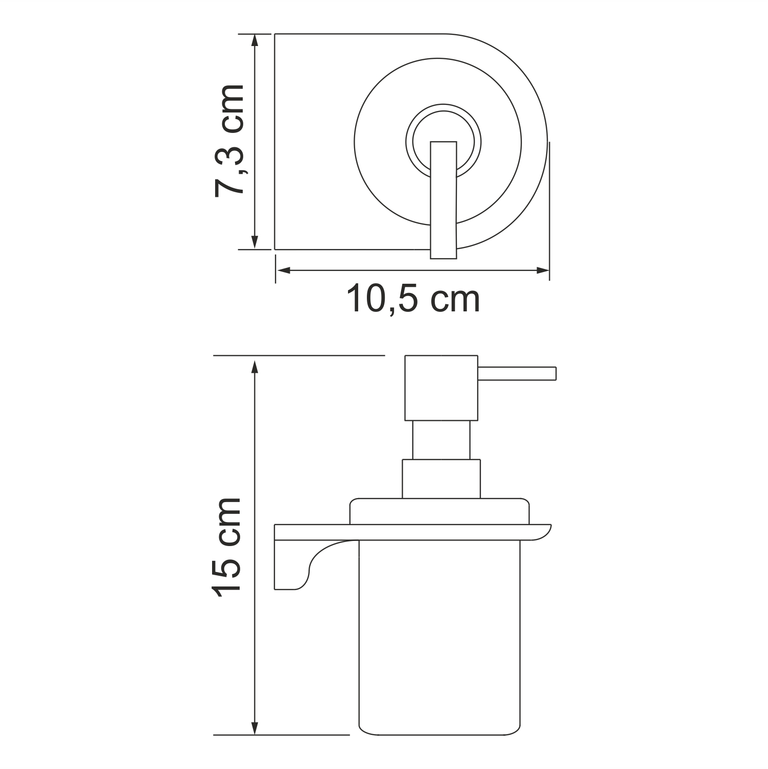 Дозатор для жидкого мыла  WasserKRAFT Kammel K-8399