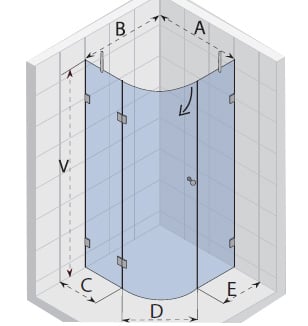 Душевая кабина RIHO PRIMO SC2 PROF 95x95  CA031017212C000