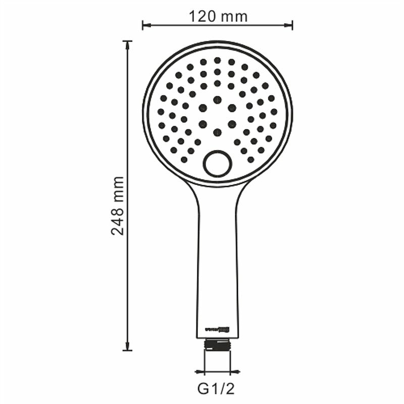 Душевая система WasserKRAFT А71208, Золото