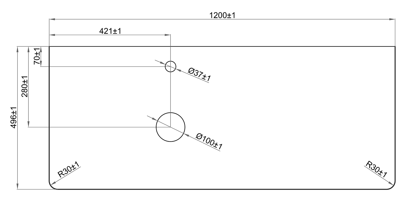 Столешница Misty Роял 120 (серая) MA01-120