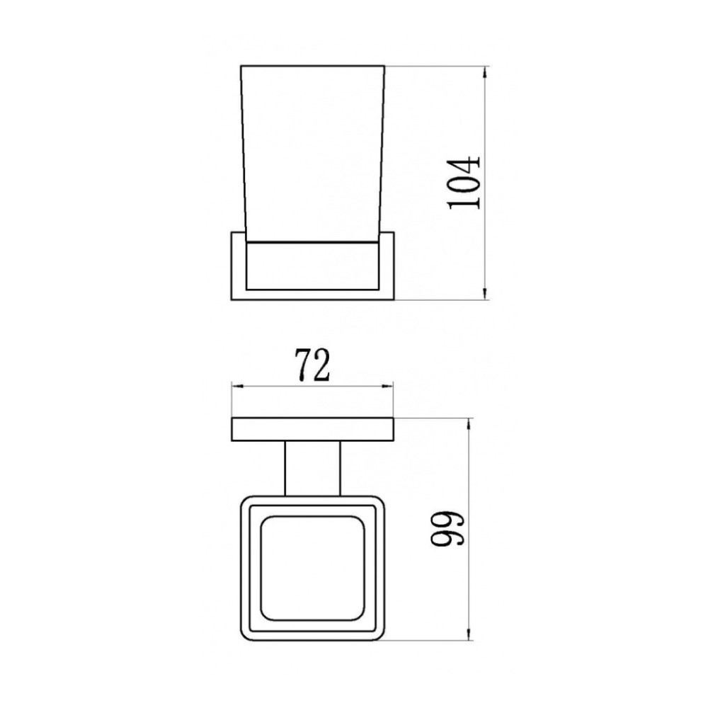 Стакан для ванной комнаты BELZ B90306, черный