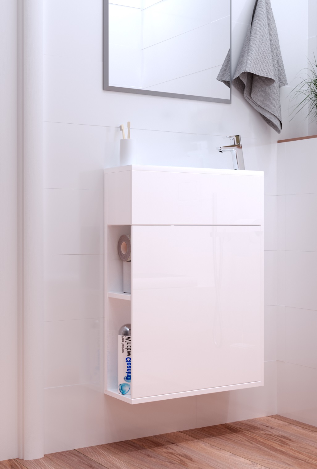 Тумба с раковиной 1Marka  Stretto 50П У94716