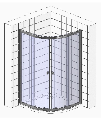 ДУШЕВОЙ УГОЛОК WASSERKRAFT ISEN 26S01 MATT GLASS (26S01M)