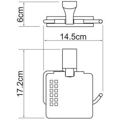 Держатель туалетной бумаги  WasserKRAFT Leine K-5025WHITE