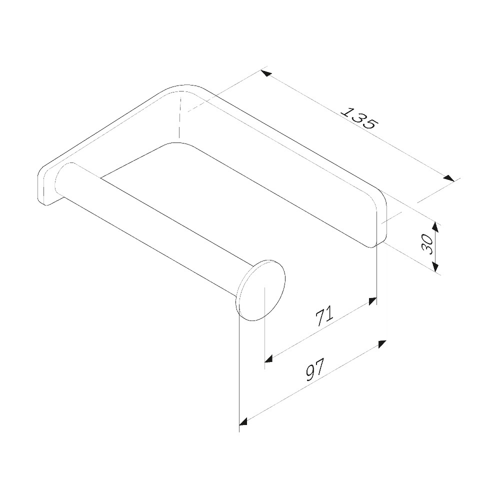 Держатель для туалетной бумаги Am.Pm Inspire 2.0 A50A34122