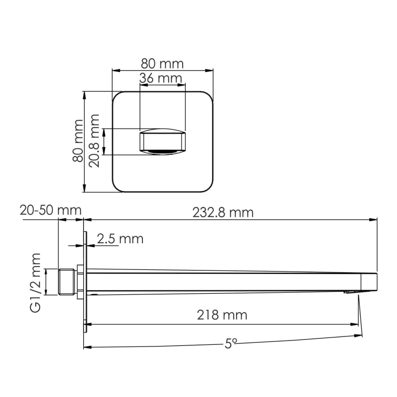 Излив для ванны WasserKRAFT A284