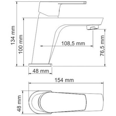 Смеситель для раковины WasserKRAFT Dill 6103