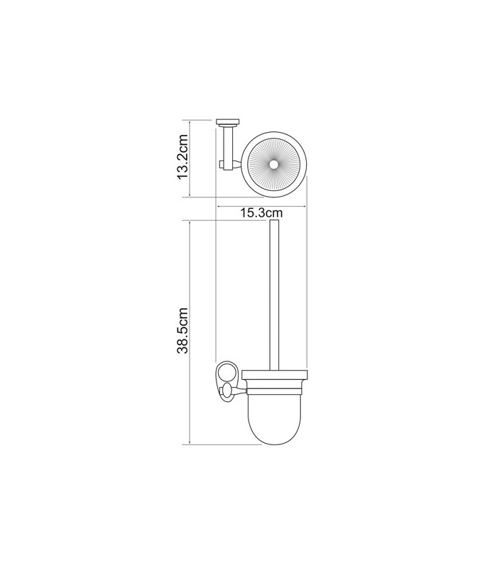 Щетка для унитаза WasserKRAFT Main K-9227C Хром