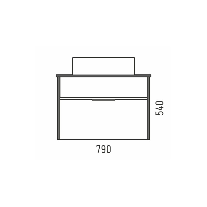 Тумба под раковину Corozo Фрейм 80 V Z1 SD-00000998