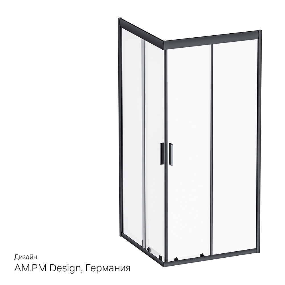 Душевой уголок (90х90) Am.Pm Gem Square Slide W90G-403-090BT