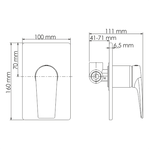 Смеситель для душа WasserKRAFT Glan 6651