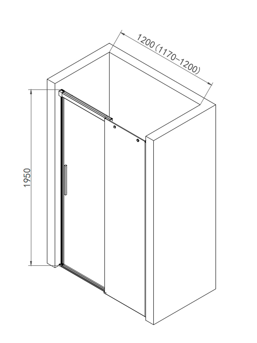 Душевая дверь AQUAme AQM4803-12