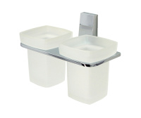 Стакан для зубных щеток двойной WasserKRAFT Lopau K-6028D