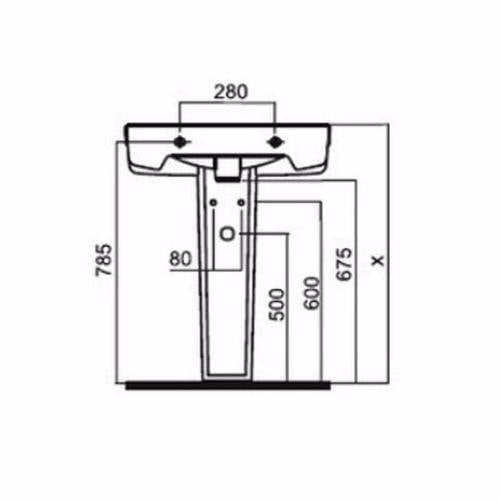 C534910WH Bliss L Пьедестал