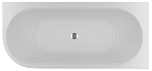 Акриловая ванна Riho Desire Corner Links Velvet Sparkle System (184x84) (белый/черный матовый) LED (L) B088004220