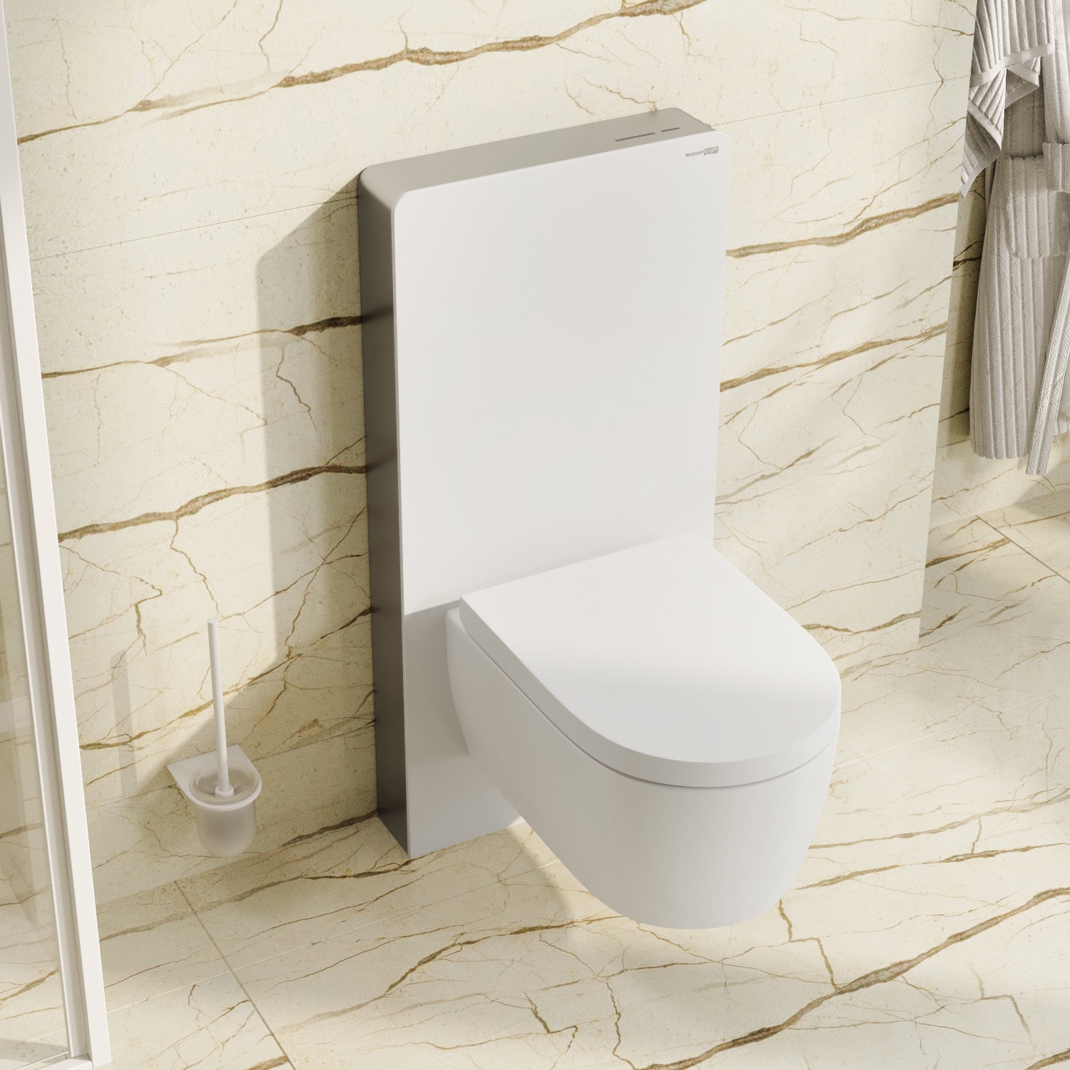 Пристенный модуль системы инсталляции для унитазов WasserKRAFT Naab 86TLT.040.SE.WH