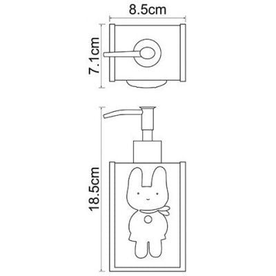 Дозатор для жидкого мыла WasserKRAFT Ammer K-6499