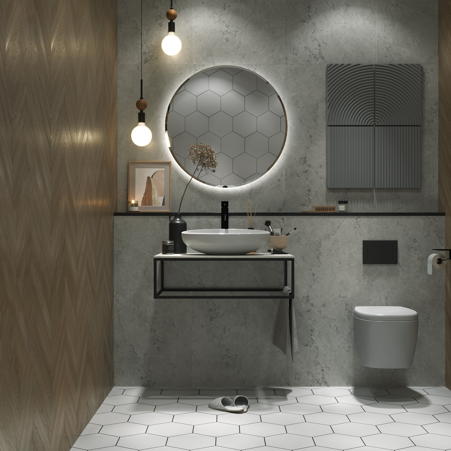 Столешница из керамогранита 1Marka Loft  80 Ц0000008735