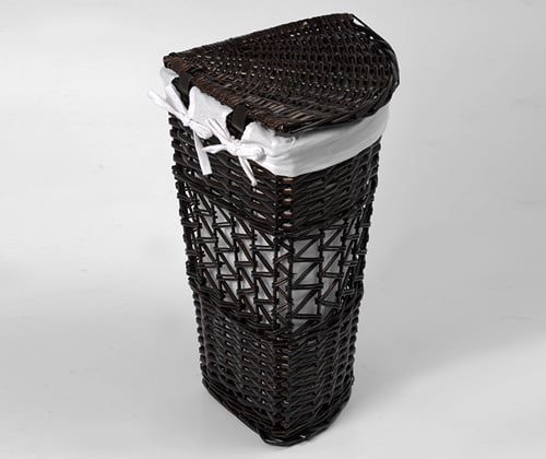 Плетеная корзина для белья с крышкой WasserKRAFT Salm WB-270-L