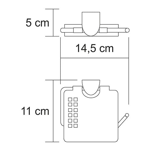 Держатель туалетной бумаги  WasserKRAFT Kammel K-8325