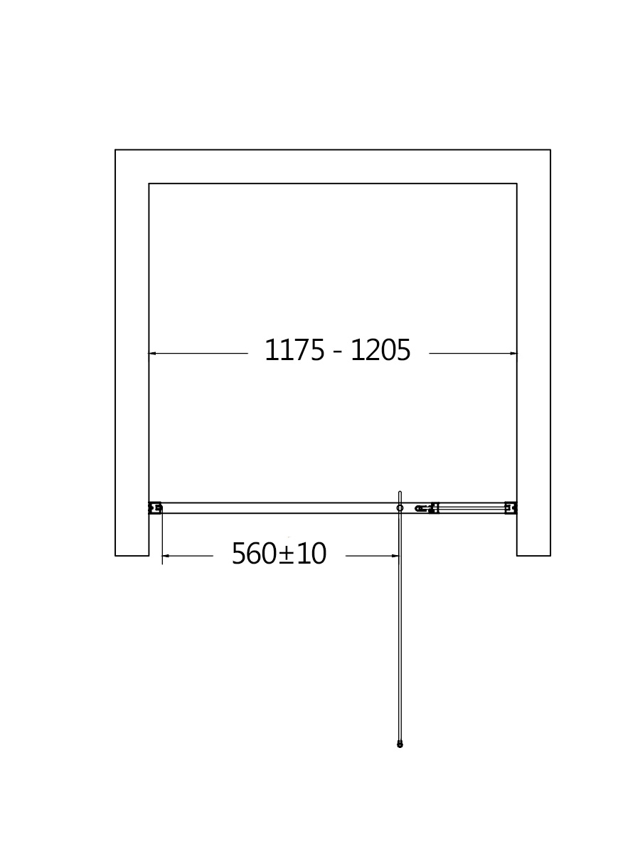 Душевая дверь AQUAme AQM7108-2-12