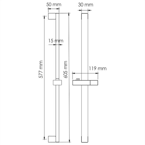 Душевая штанга WasserKRAFT A123