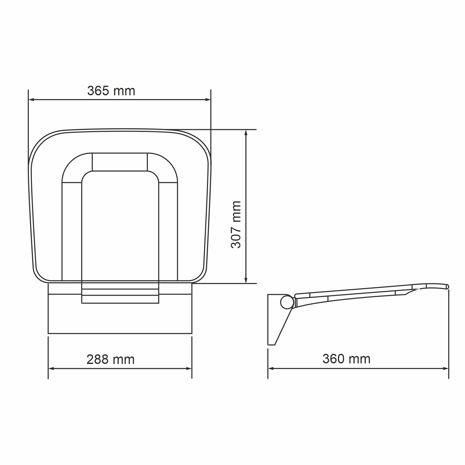 Сиденье для душа WasserKRAFT SS404