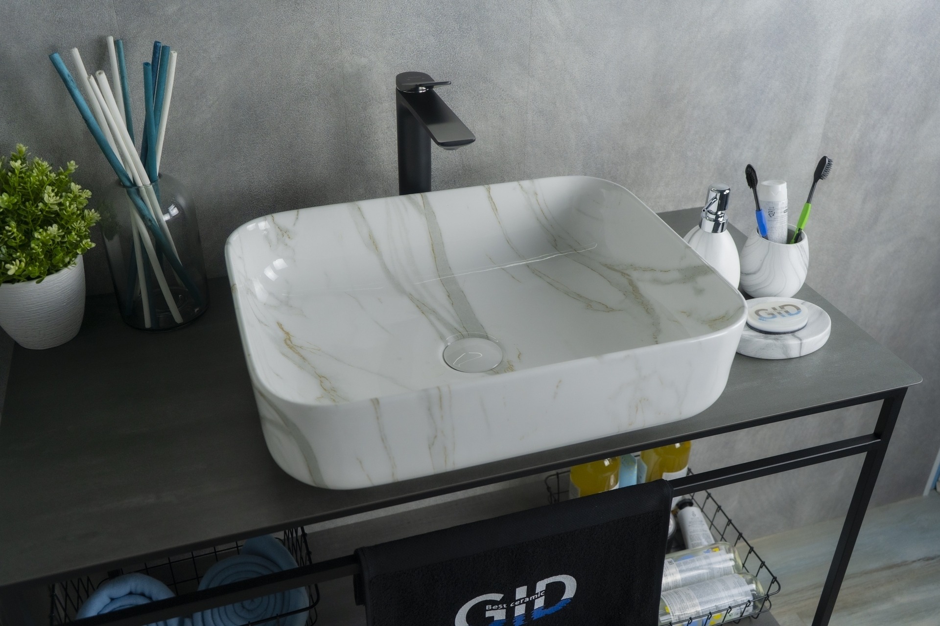 Раковина накладная (50х39) Gid Mnc190