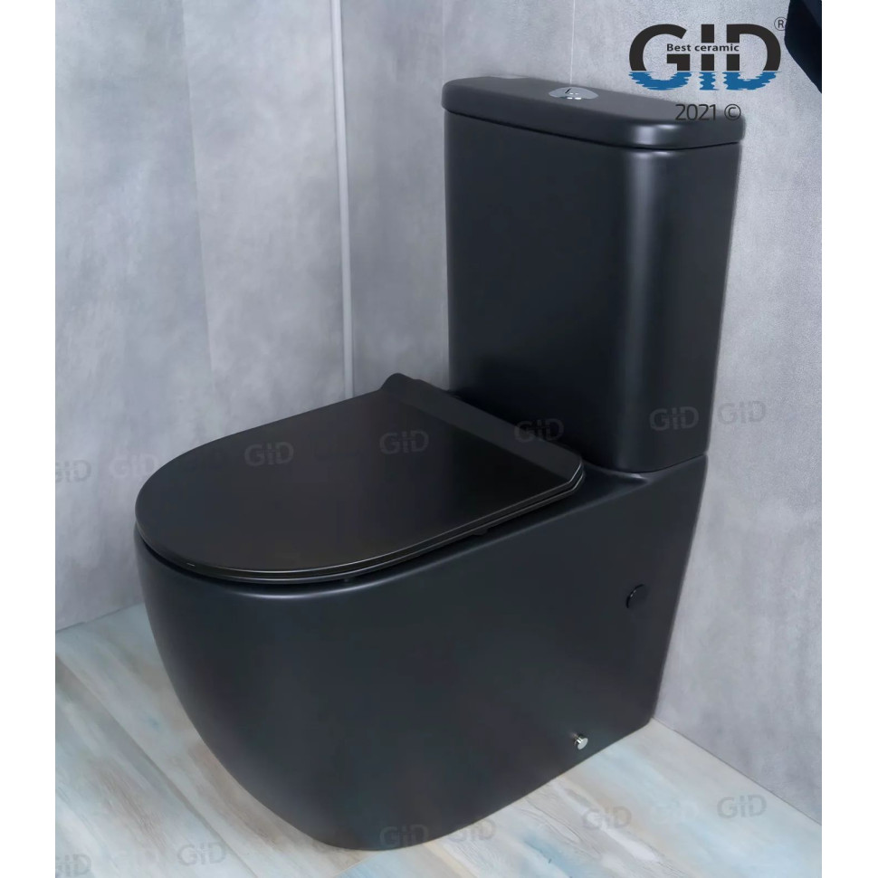 Напольный унитаз с бачком безободковый Gid Tr2177BM