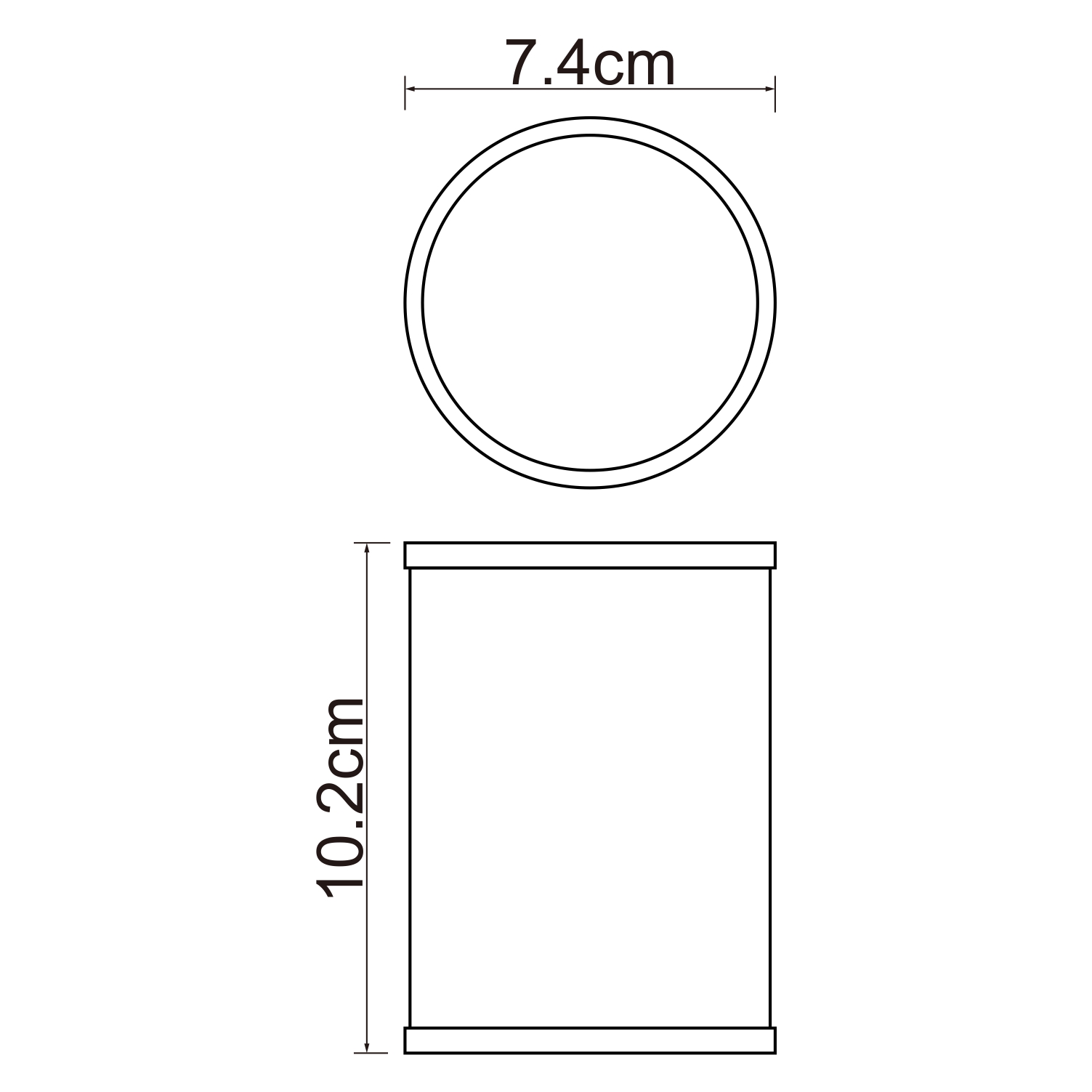 Стакан для зубных щеток WasserKRAFT Rossel K-5728