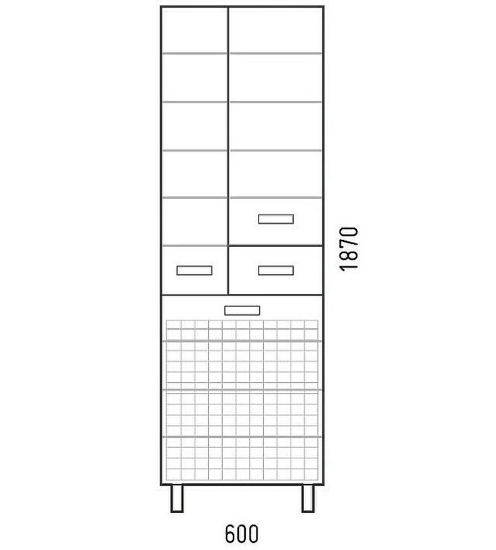 Пенал Corozo Денвер 60 SP-00000535