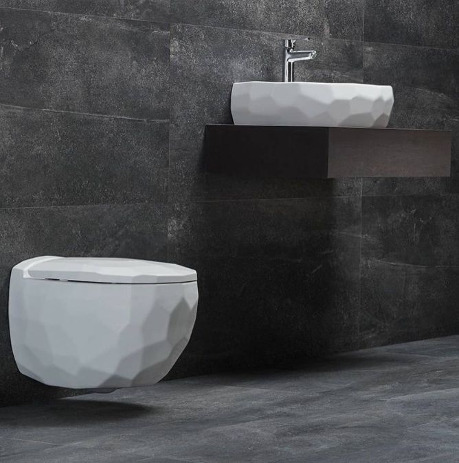Подвесной безободковый унитаз с сиденьем микролифт beWash Bekinger 87303201