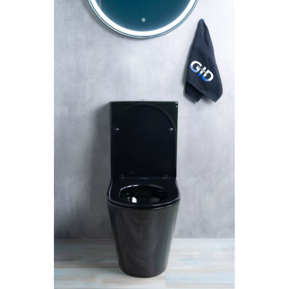 Напольный унитаз с бачком безободковый Gid Tr2179BL