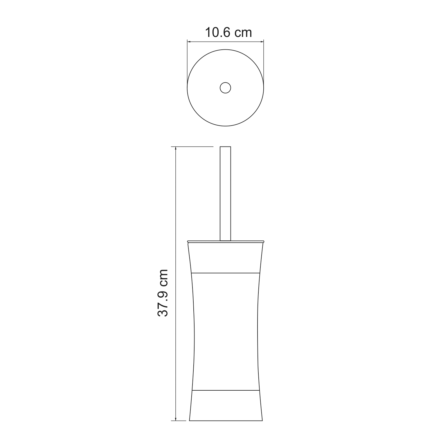 Ершик для унитаза WasserKRAFT Wern K-7527