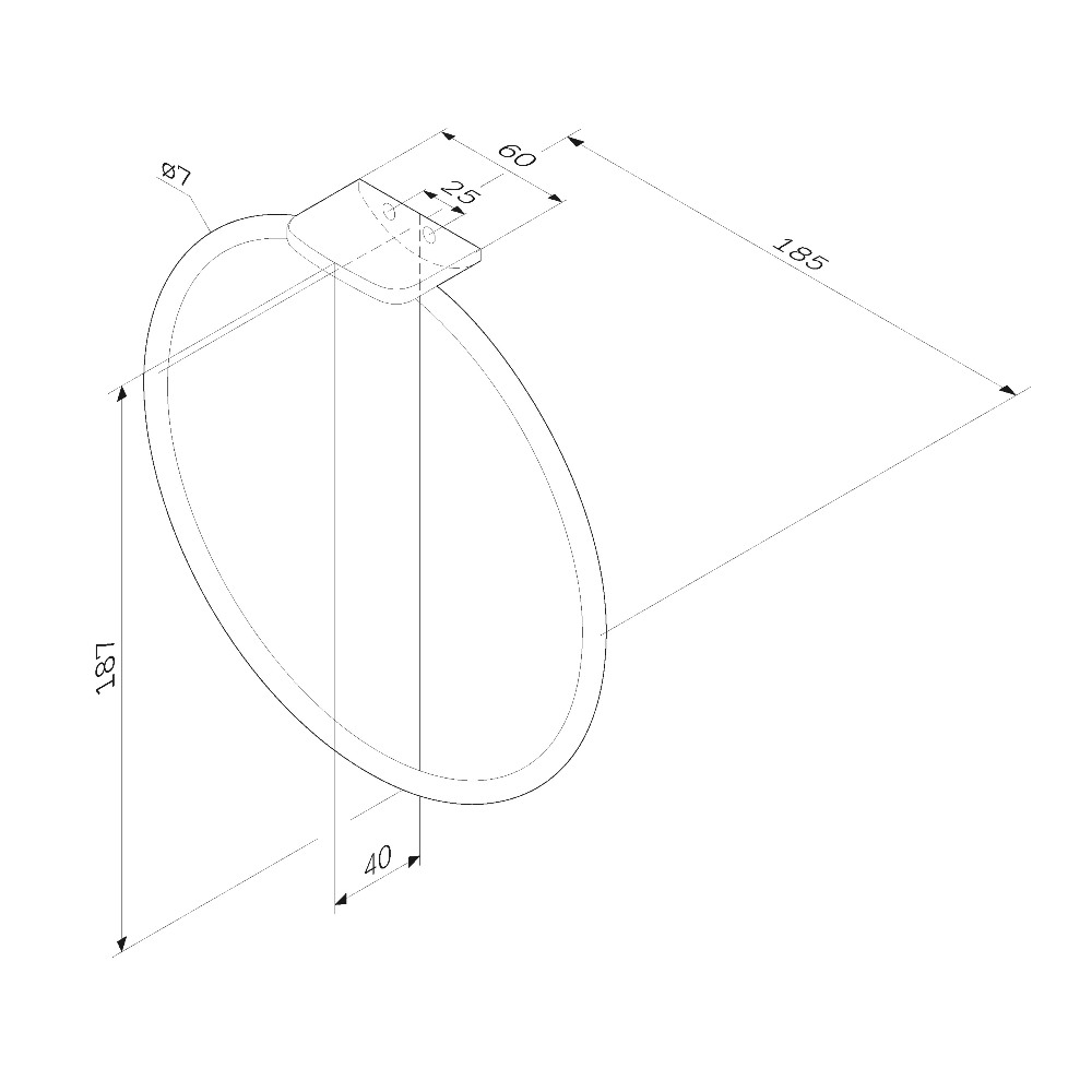 Кольцо для полотенец Am.Pm Inspire 2.0 A50A34400