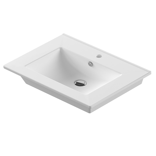 Раковина встраиваемая Misty  Sanita Quadro QDR75SLWB01