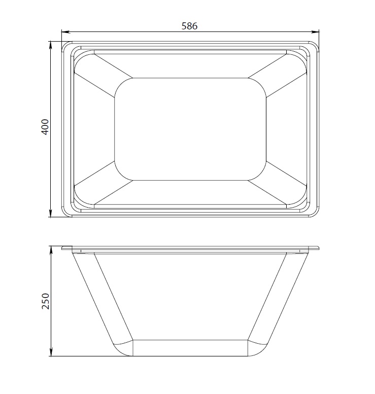 Контейнер с крышкой для ванны Am.Pm Gem W90A-070-070W-C