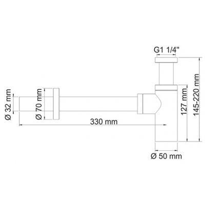 Сифон для раковины WasserKRAFT A070