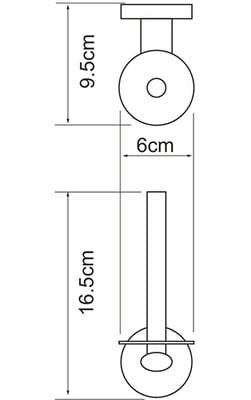 Держатель туалетной бумаги WasserKRAFT Rhein K-6297