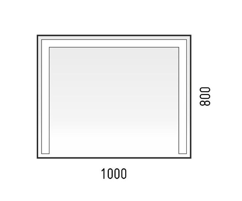 Зеркало (100х80) Corozo Алано SD-00001023