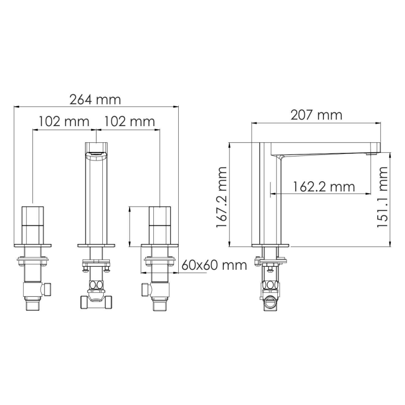 Смеситель для раковины WasserKraft Saale 9535