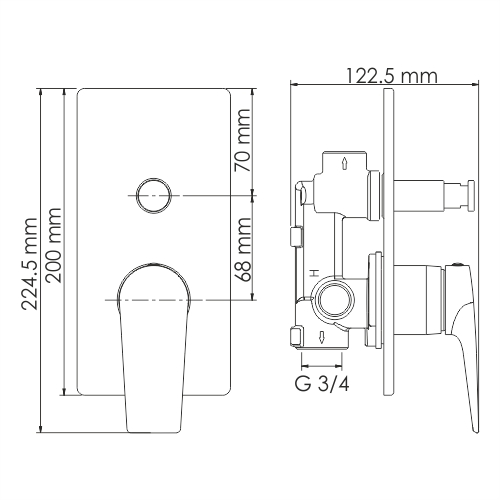 Смеситель для ванны  WasserKRAFT Aisch 5561