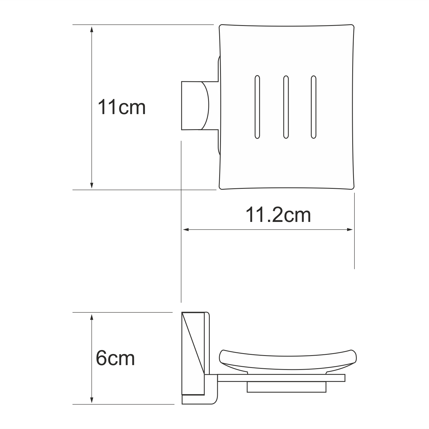 Мыльница WasserKRAFT Leine K-5029WHITE