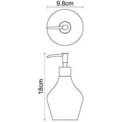 Дозатор для жидкого мыла WasserKRAFT Lippe K-8199