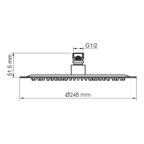 Верхний душ WasserKRAFT A257