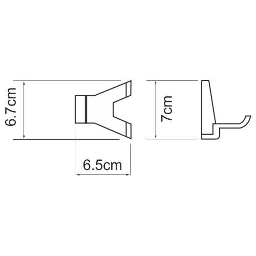 Крючок двойной WasserKRAFT Lopau K-6023D