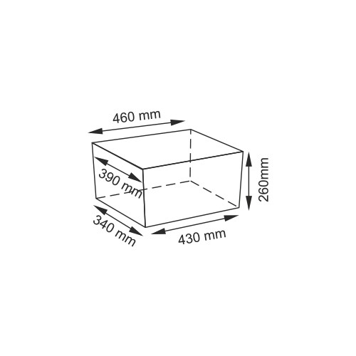 Плетеная корзина для белья WasserKRAFT Berkel WB-480-L